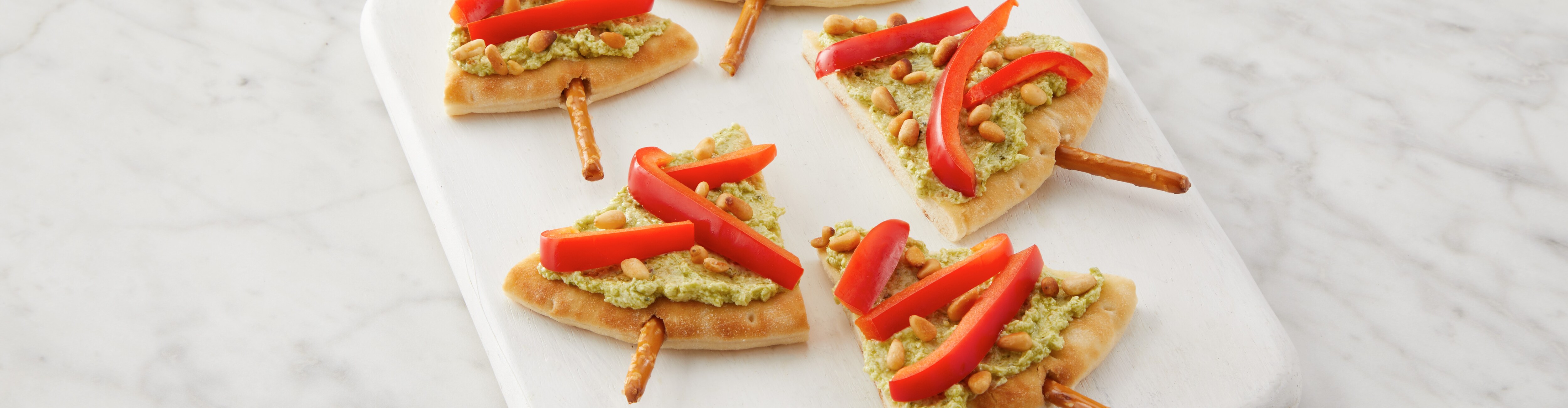 Holiday Pesto Pita Tree Appetizers Recipe