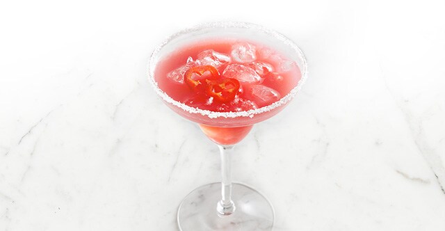 Smokin’ Hot Berry and Pomegranate Margaritas