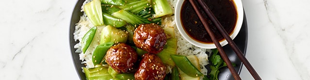 One Pan Sticky Asian Meatballs Recipe