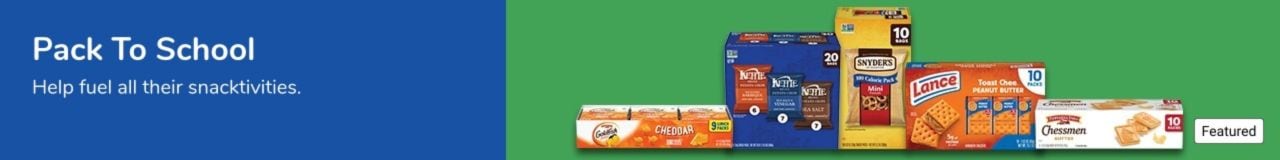 Pack To School - Help fuel all their snacktivities.