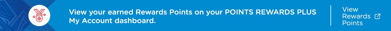 view your earned rewards points on your points rewards plus