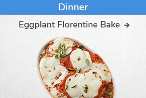 Dinner recipe. Eggplant Florentine Bake