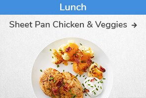 Lunch recipe. Sheet pan chicken and veggies