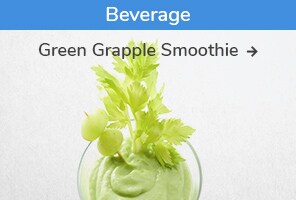 Beverage recipe. Green Grapple Smoothie