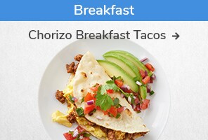 Breakfast recipe. Chorizo Breakfast Tacos