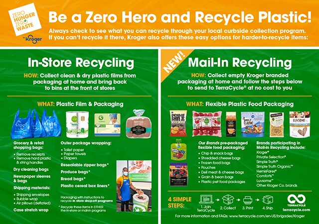 Be a Zero Hero Recycle That Plastic QFC