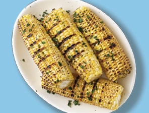 fresh grilled corn on the cobb