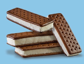 Frozen ice cream bars
