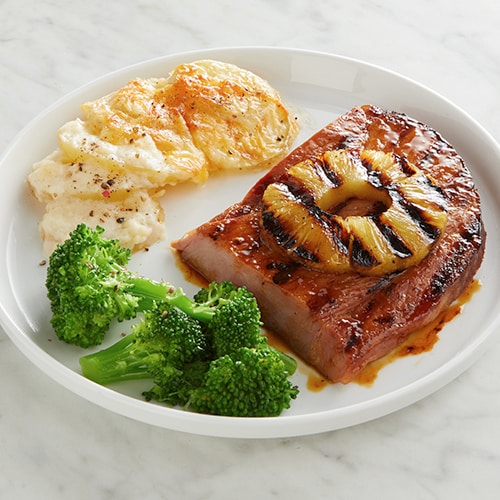 Grilled Ham Steaks with Pineapple Recipe QFC
