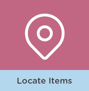 locate items