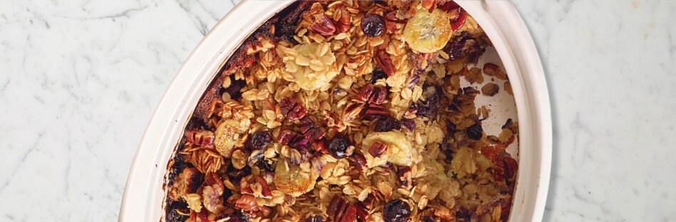 Blueberry Banana Oatmeal Bake