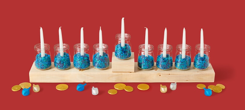 DIY Upcycled Hanukkah Menorah with Video
